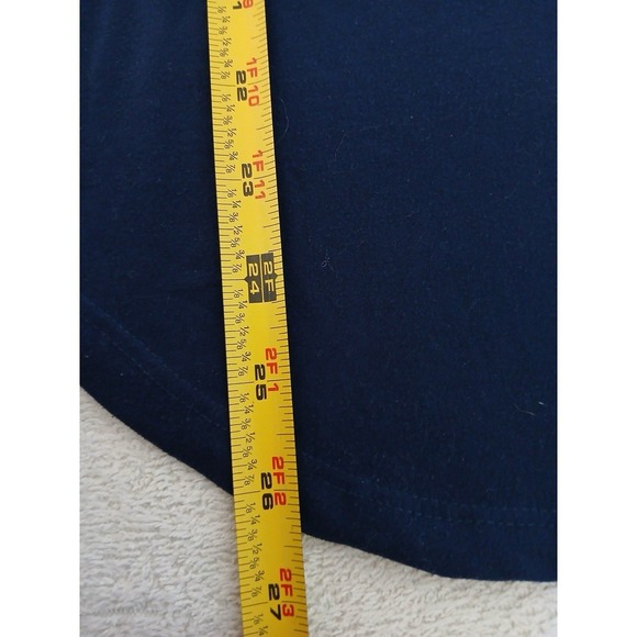 Disney Mickey Mouse Graphic Long Sleeve T-Shirt Top Women's Small Navy - Picture 7 of 13